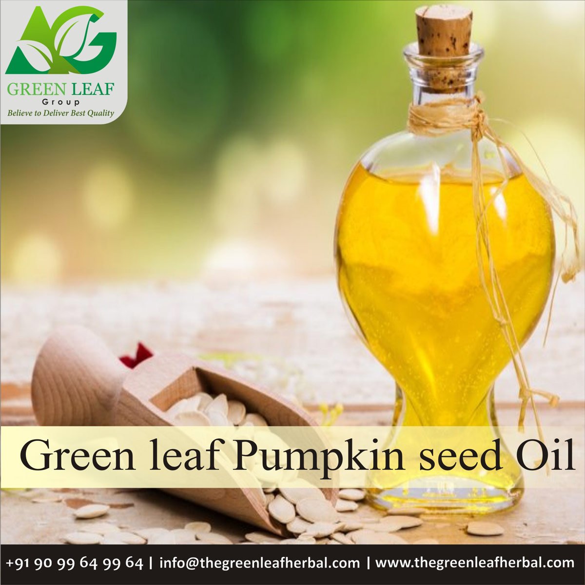 Pumpkin Seed Oil - The Green Leaf Herbal